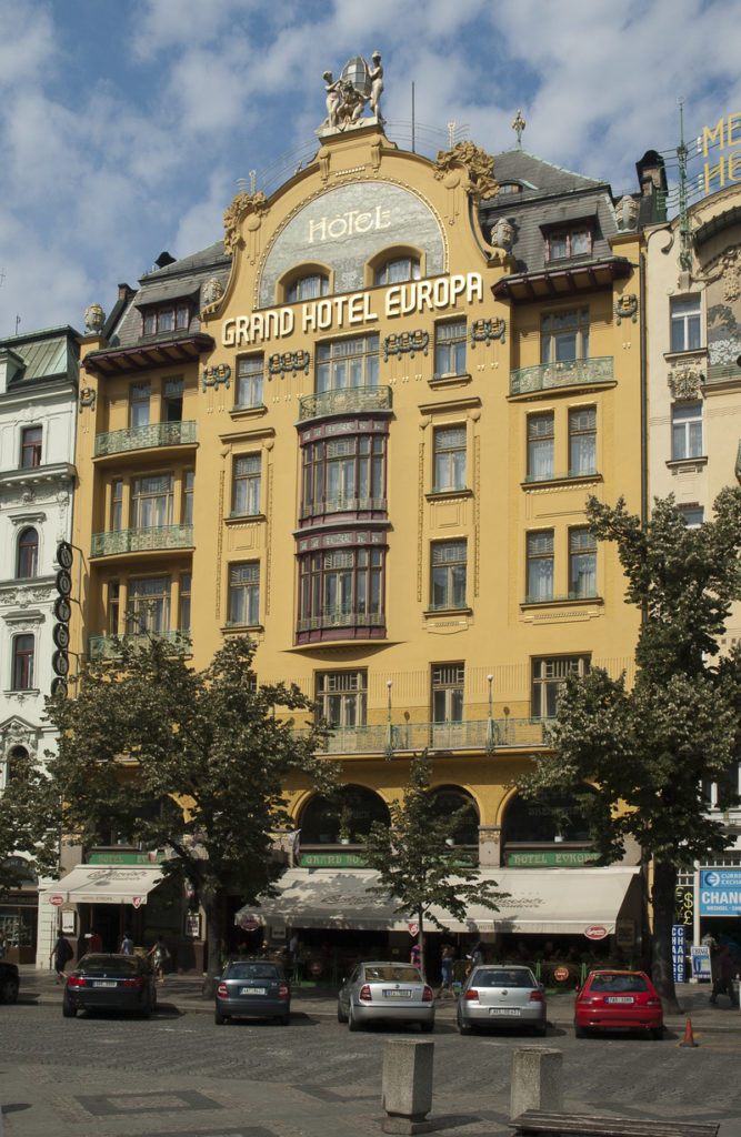 grand hotel europa praag art nouveau