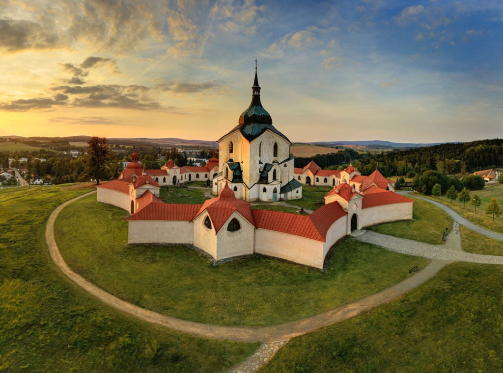 Żďár nad Sázavou Tsjechië kerk 