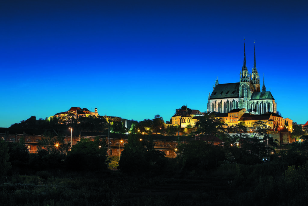 Brno cathedraal panorama tsjechië