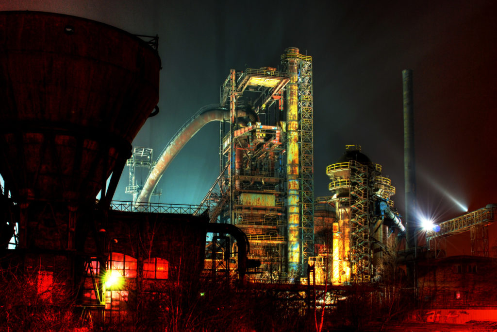 Ostrava industrie Moravië-Silezië